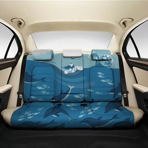 Alohawaii Car Accessory - Dolphin And Sea Back Seat Cover AH J1