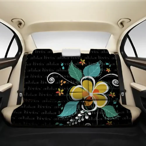 Alohawaii Car Accessory - Aloha Hibiscus Art Back Seat Cover AH J1