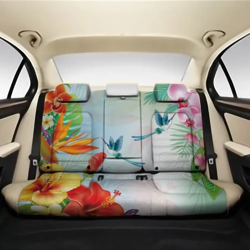 Alohawaii Car Accessory - Hibiscus In Jung Back Seat Cover AH J1