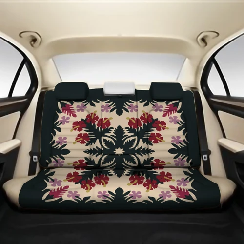 Alohawaii Car Accessory - Alohawaii - Ginger Hibiscus Plumeria Quilting Back Seat Cover - AH JW