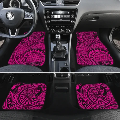Alohawaii Car Accessory - Polynesian Maori Lauhala Pink Hawaii Car Floor Mats - AH - J6
