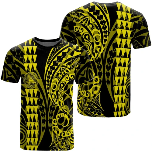 Alohawaii Tee - American Samoa T-Shirt Polynesian Coat Of Arms - Bly Style - AH - J2