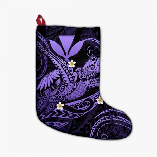 Alohawaii Clothing - Hawaii Turtle Polynesian Christmas Stocking - Nane Style Purple - AH - J4R