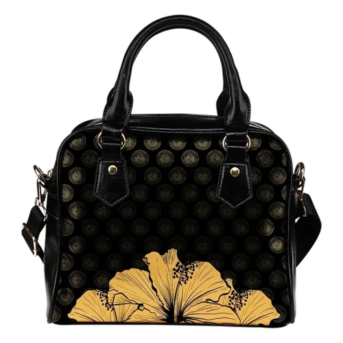 Alohawaii Bag - Hawaii Hibiscus Shoulder Handbag Gold - Rich Style - AH - J1