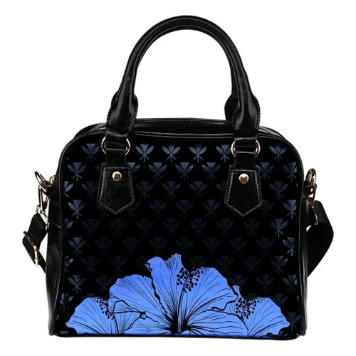 Alohawaii Bag - Hawaii Hibiscus Shoulder Handbag Blue - Rich Style - AH - J1