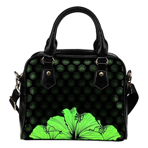 Alohawaii Bag - Hawaii Hibiscus Shoulder Handbag Green - Rich Style - AH - J1