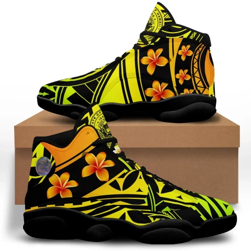 Alohawaii Footwear - Hawaii Plumeria Polynesian Sneakers J.13 - Hope - AH JW