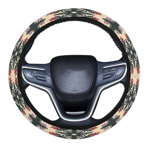 Alohawaii Accessory - Ginger Hibiscus Plumeria Quilting Steering Wheel Covers - AH JW