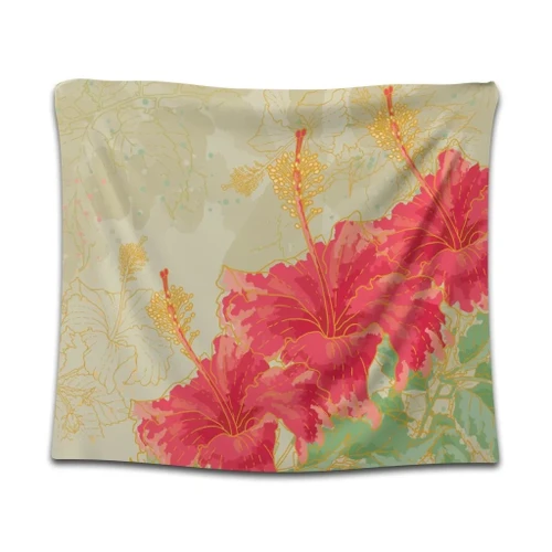 Alohawaii Home Set - Hawaii Flower Hibiscus Tapestry - AH - J4C