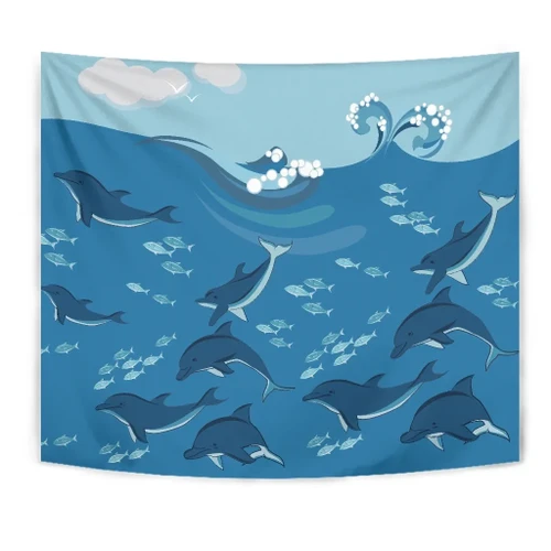 Alohawaii Home Set - Dolphin And Sea Tapestry - AH - J1