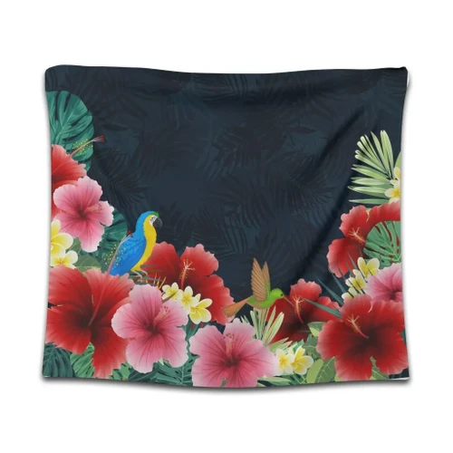 Alohawaii Home Set - Hawaii Forest Hibiscus Tapestry - AH - JRC