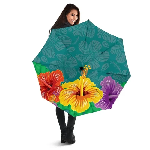 Alohawaii Umbrella - Hawaii Hibiscus More Color Umbrella - AH - J1