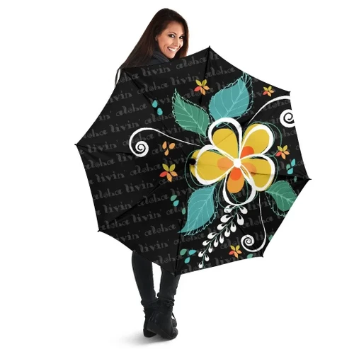 Alohawaii Umbrella - Aloha Hibiscus Art Umbrella - AH - J1