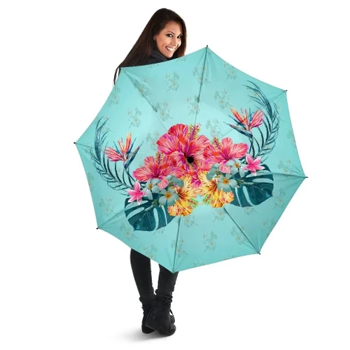 Alohawaii Umbrella - Flower Hibiscus Plumeria Centre Umbrella - AH - J1