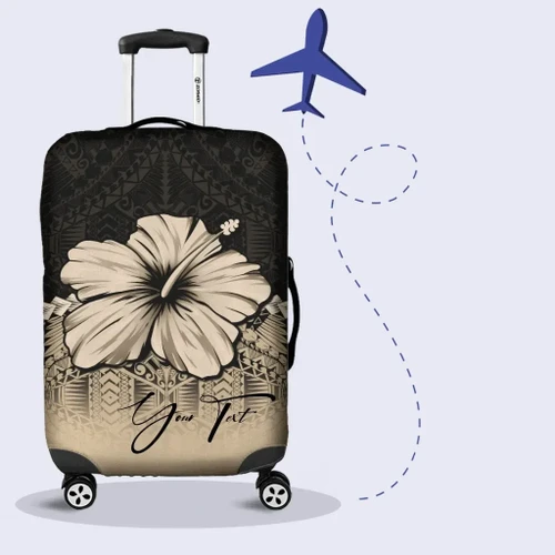 Alohawaii Accessory - (Custom) Polynesian Luggage Covers Hibiscus Personal Signature A02