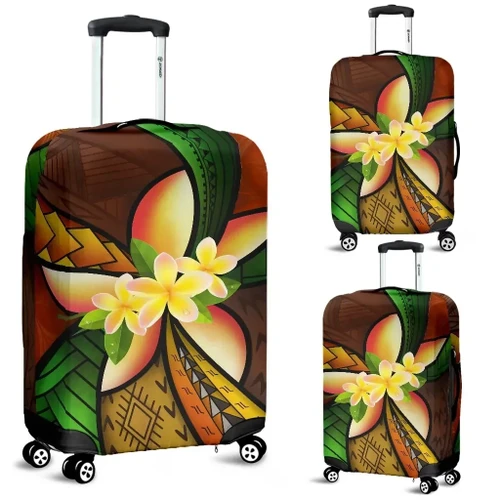 Alohawaii Accessory - Kanaka Maoli ( Hawaiian) Luggage Covers - Polynesian Plumeria Personal Signature A24