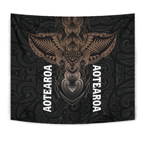 Alohawaii Home Set - Aotearoa Maori Tattoo Tapestry - New Zealand A7