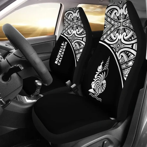 Alohawaii Accessories Car Seat Covers - New Caledonia Polynesian - Black Curve - BN11