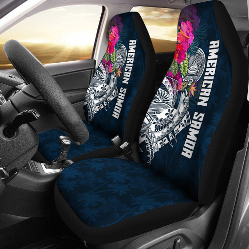 Alohawaii Accessories Car Seat Covers - American Samoa - Polynesian Hibiscus with Summer Vibes - BN15