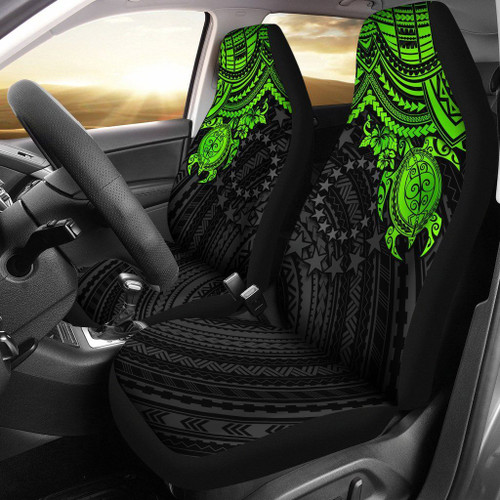 Alohawaii Accessories Car Seat Covers - Cook Islands Polynesian - Green Turtle - BN15