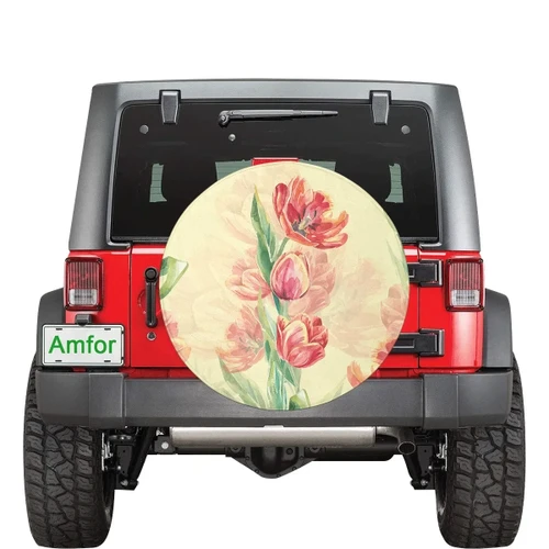 Alohawaii Accessory - Flower Art Spare Tire Cover AH J1