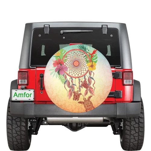 Alohawaii Accessory - Flower Dreamcatcher Spare Tire Cover AH J1