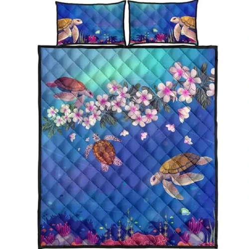 Alohawaii Home Set - Galaxy Ocean Quilt Bed Set - AH - J4