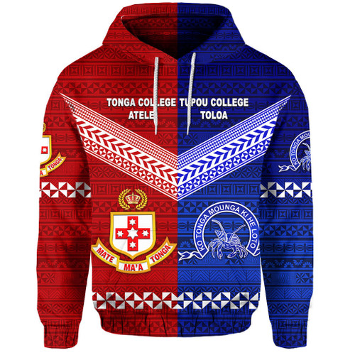 (Custom Personalised) Kolisi Tonga College Atele And Tupou College Toloa Hoodie Together - Original
