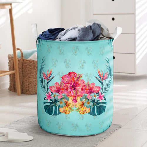 Alohawaii Accesory - Flower Hibicus Plumeria Centre Laundry Basket AH J1