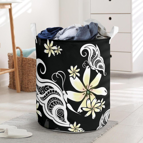 Alohawaii Accesory - Plumeria Butterfly Laundry Basket AH J1