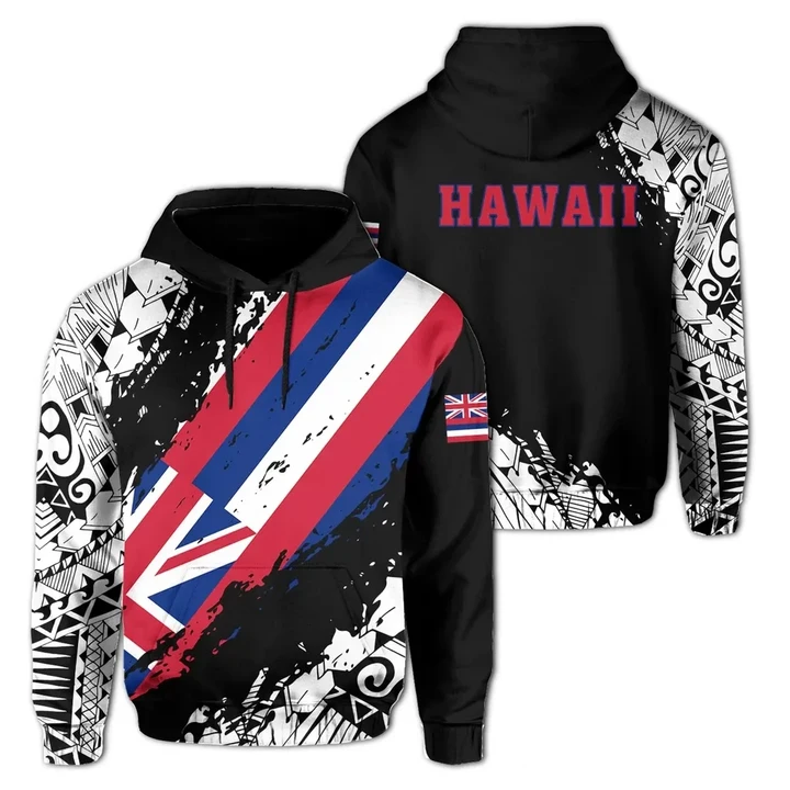 Alohawaii Hoodie - Hawaii Flag Polynesian Hoodie - Nora Style J9