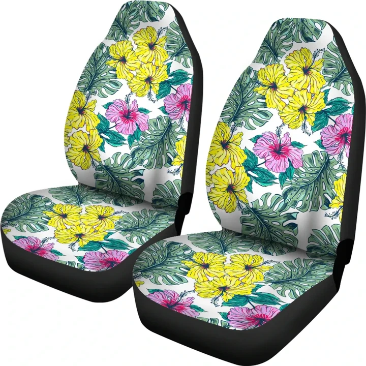 Alohawaii Car Accessory - Hawaii Hibiscus Pattern Car Seat Covers 02