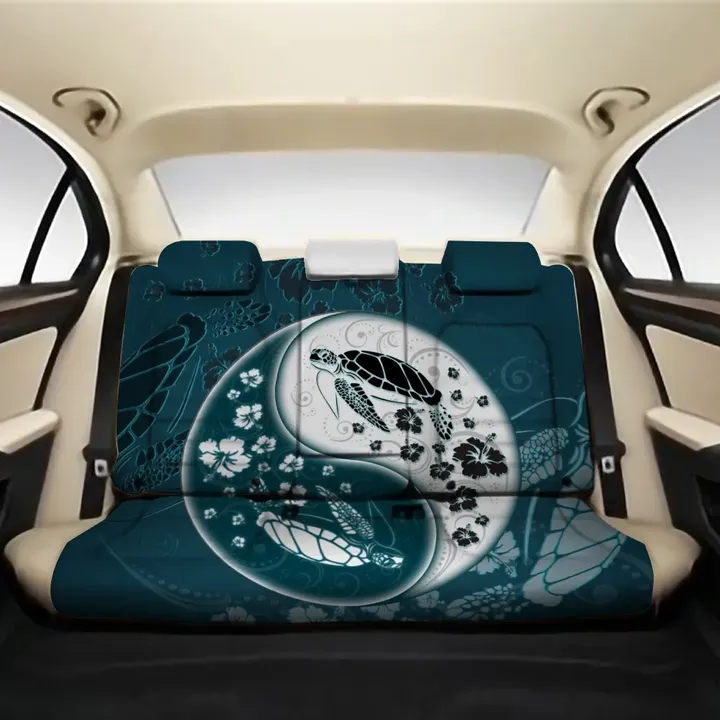 Alohawii Car Accessory - Yinyang Turtle Hibiscus Back Seat Cover