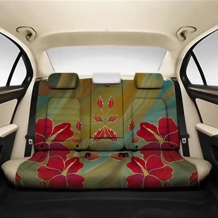 Alohawii Car Accessory - Hibiscus Water Color Back Seat Cover