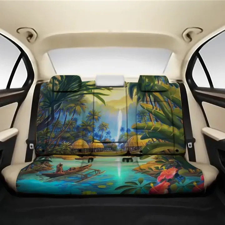 Alohawii Car Accessory - Vintage Village Back Seat Cover