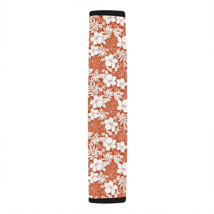 Alohawaii Car Accessory - Hibiscus Flower Pattern Hawaii Car Belt Pads