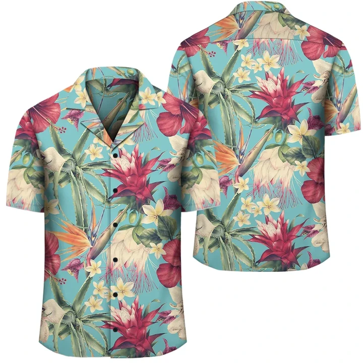 Alohawaii Shirt - Hawaii Seamless Floral Pattern With Tropical Hibiscus, Watercolor Hawaiian Shirt