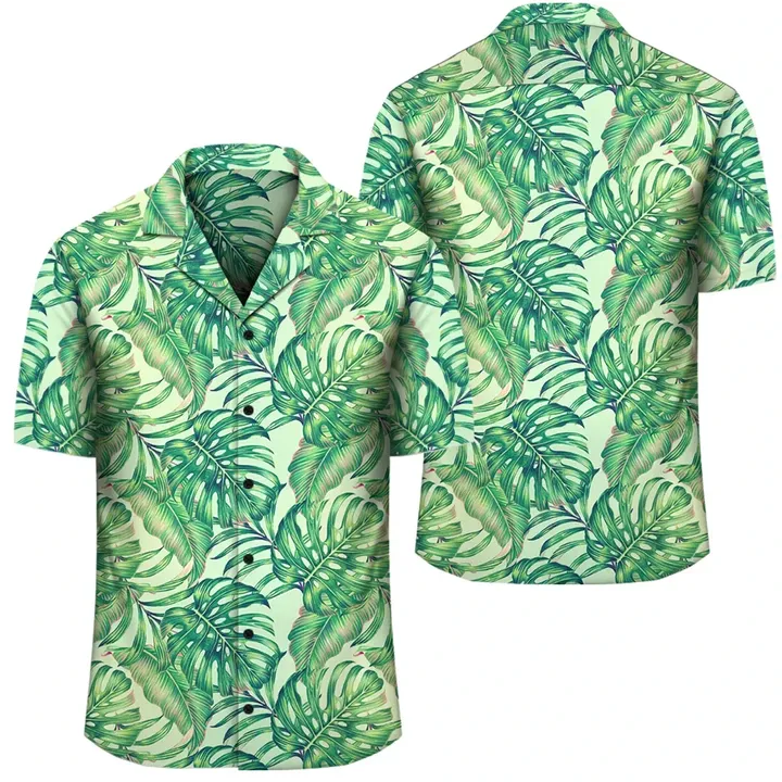 Alohawaii Shirt - Tropical Leaves Jungle Monstera Leaf Hawaiian Shirt