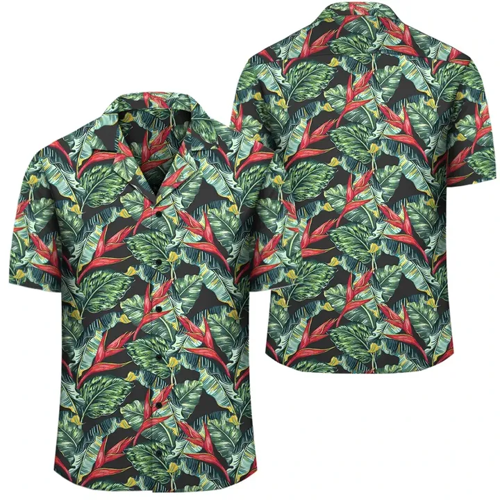 Alohawaii Shirt - Tropical Monstera Leaf Green Mix Hawaiian Shirt