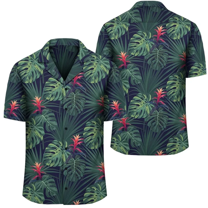 Alohawaii Shirt - Tropical Monstera Leaf Green Hawaiian Shirt