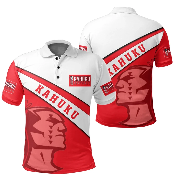 Hawaii Red Football Jersey Polo Shirt - AH - J4 - Alohawaii