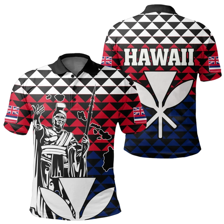 Hawaii King Kakau Polo Shirt - AH J4 - Alohawaii