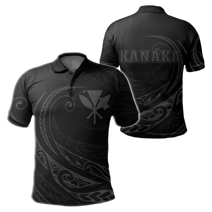Kanaka Polo Shirt - Frida Style - Gray - AH - J91 - Alohawaii