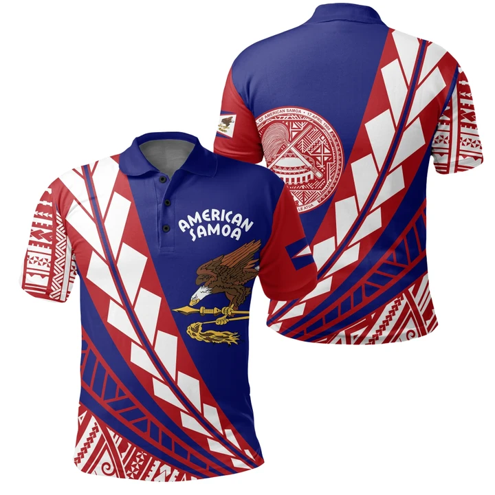 Alohawaii Polo Shirt - American Samoa Flag Edition - AH J0 - Alohawaii