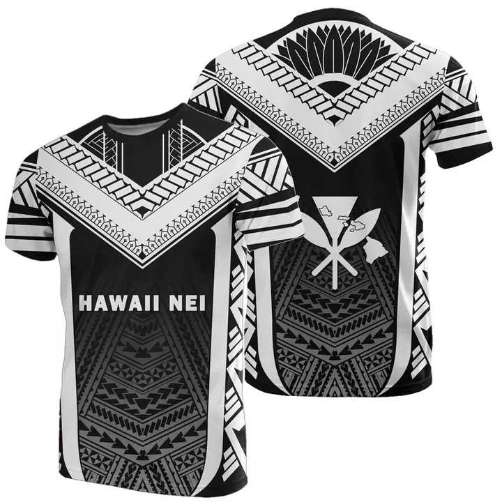 Hawaii Kanaka Polynesian T-shirt Active White - AH - J77 - Alohawaii