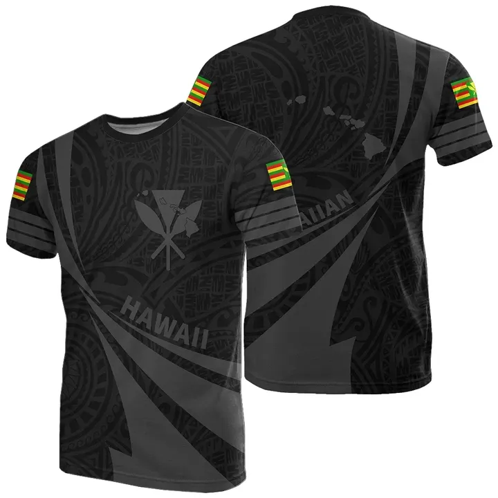 Kanaka Polynesian T-Shirt Gray - Doma Style - AH - J1 - Alohawaii