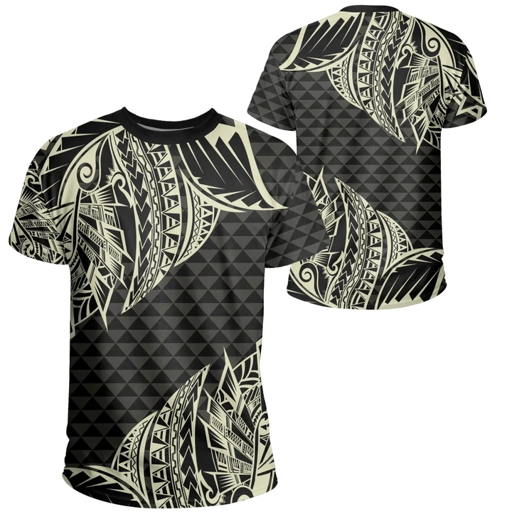 Hawaii Maka Polynesian T-shirt - Marcus Style - AH - Beige - J5 - Alohawaii