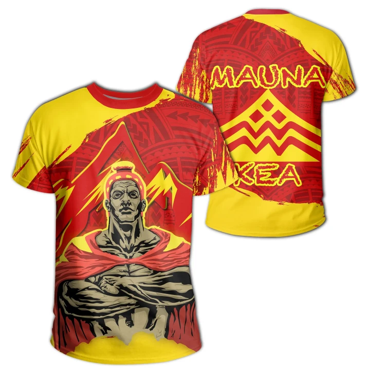 Hawaii Mauna Kea King Polynesian T-shirt - AH - J4 - Alohawaii
