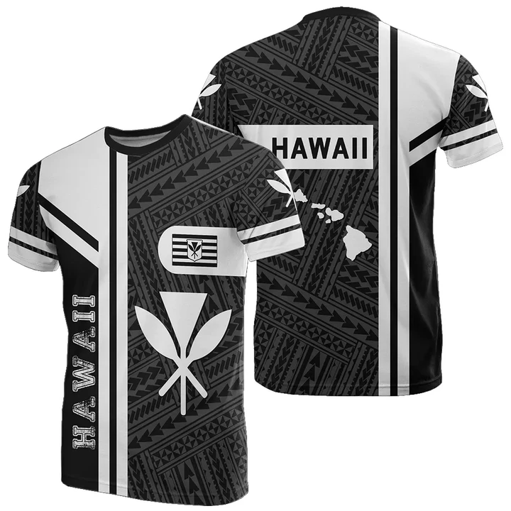 Kanaka Polynesian T-Shirt White - Morale Style - j1 - Alohawaii