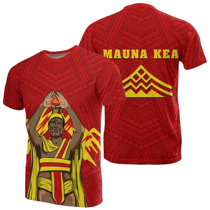 King Mauna Kea Kauka T-Shirt Red - AH - J11 - Alohawaii